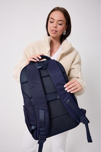 H&D COLLECTİON Unisex Satin Quality Water Repellent Fabric Backpack 2209