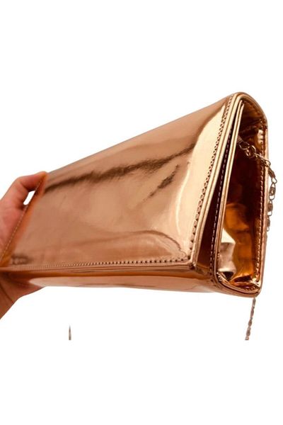 angel çanta aksesuar Angel Bag Accesoriu Culoare Cupru Geanta Rochie de Seara cu Lant