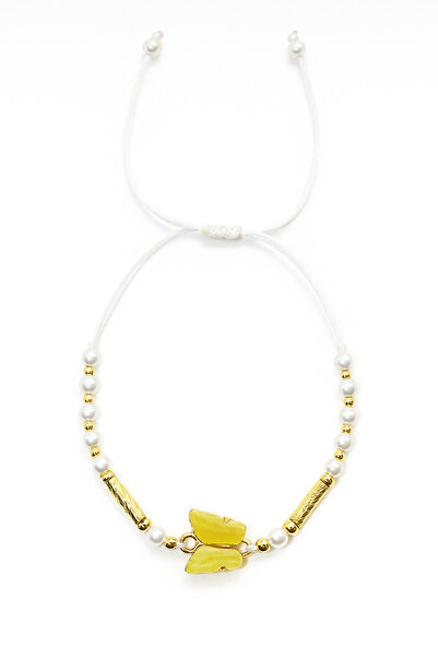 MakeWell أساور مطرزة باللؤلؤ بتصميم الفراشة