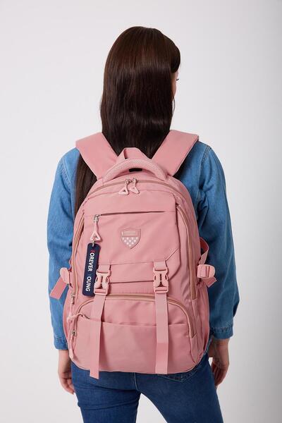 H&D COLLECTİON Unisex Satin Fabric Waterproof Quality School Travel Camping Backpack 2200