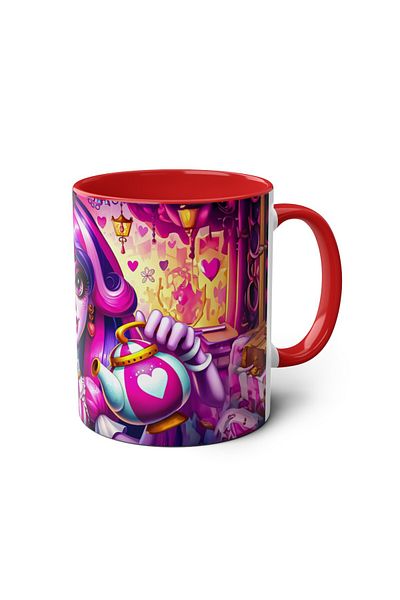 DUBLEMETRE Witch Girl Themed Printed Mug