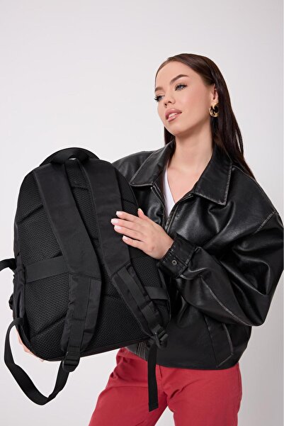 H&D COLLECTİON Unisex Satin Fabric Waterproof Quality School Travel Camping Backpack 2200