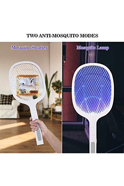 Generic Handheld Electric Fly Swatter, Powerful 2500 Volt Mosquito Killer Mosquitoes Lamp & Racket 2 i