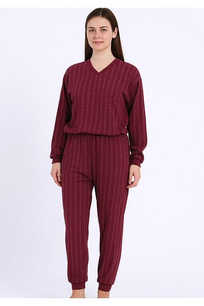 Gökler Tekstil Patient Care Overalls Zippered Patterned Uni̇Sex Medium