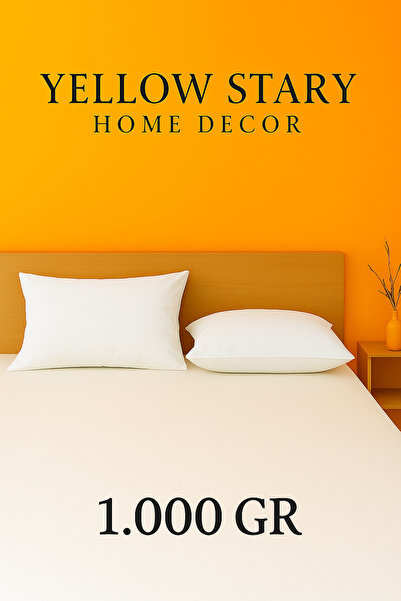 YELLOW STARY HOME DECOR 2 Adet Micro Silikon Yastık Antialerjik Ev,Otel,Yurt,...