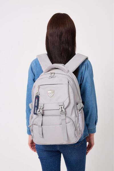 H&D COLLECTİON Unisex Satin Fabric Waterproof Quality School Travel Camping Backpack 2200