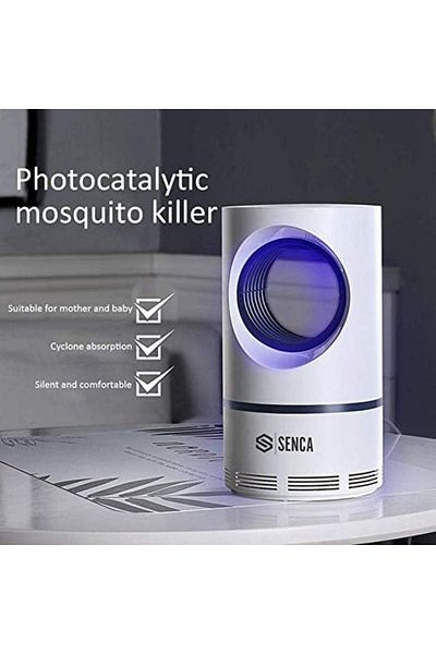 Generic Electric Indoor Mosquito Trap, Mosquito Killer Lamp with USB Power Supply and Adapter, Suction
