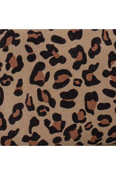 Jacquline Γυναικεία τσάντα χιαστί Nubuck Leopard σε μπεζ χρώμα Phusis N