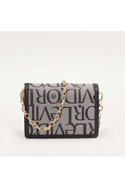 Levidor Black Double Strap Women's Premium Crossbody Bag