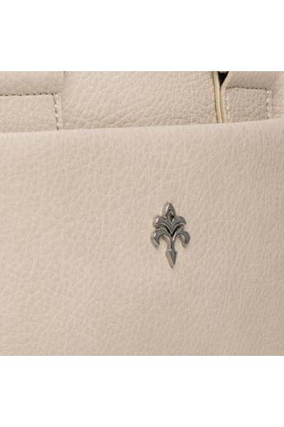 Jacquline Cream Renea Leather Women's Handbag