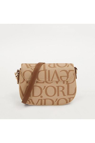 Levidor Tan License Printed Double Strap Women's Casual Bag
