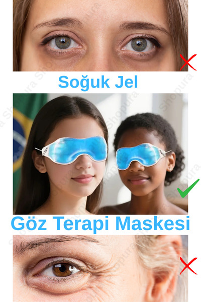 Shopura Jel Buz Göz Maskesi | Göz Altı Torbası & Şişlik Giderici | Soğuk Komp...