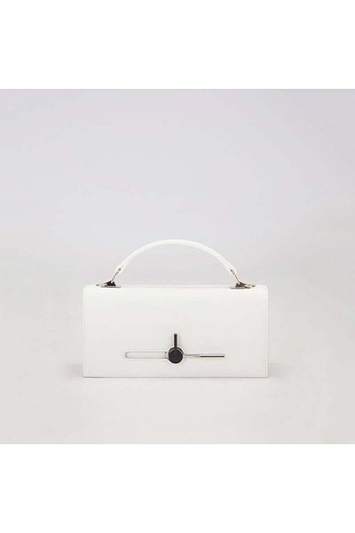 Levidor White Flip Lock Multi-Purpose Shoulder Bag