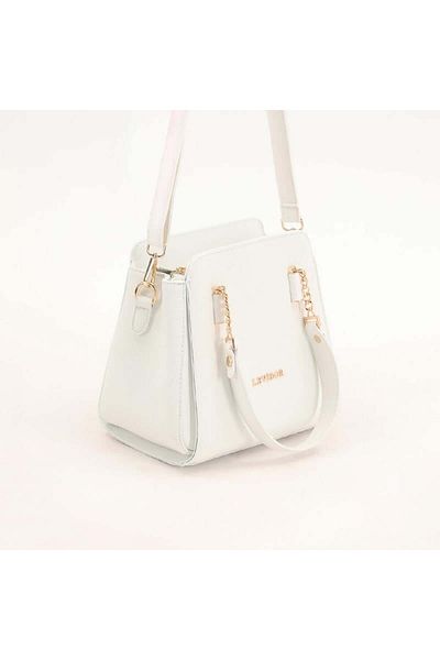 Levidor White Women's Flat Handbag