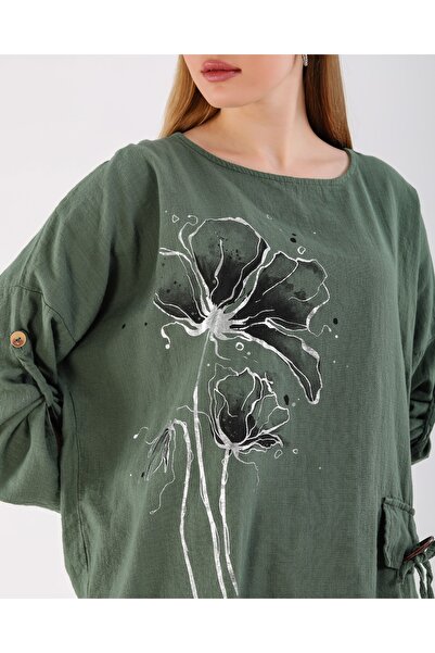 ZTO Women's Various Printed Bluz Skirt Set