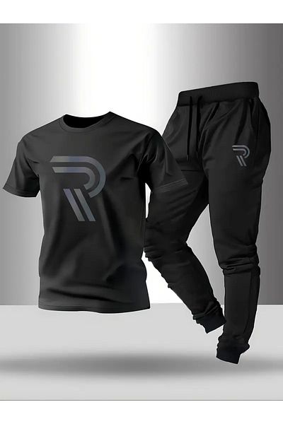 AEMİ Σετ αθλητική φόρμα Unisex με στάμπα Oversize