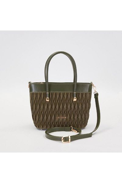 Levidor Khaki Baklava Pattern Women's Handbag