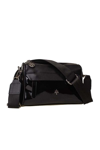 Jacquline Black Bendis Leather Women's Crossbody Bag