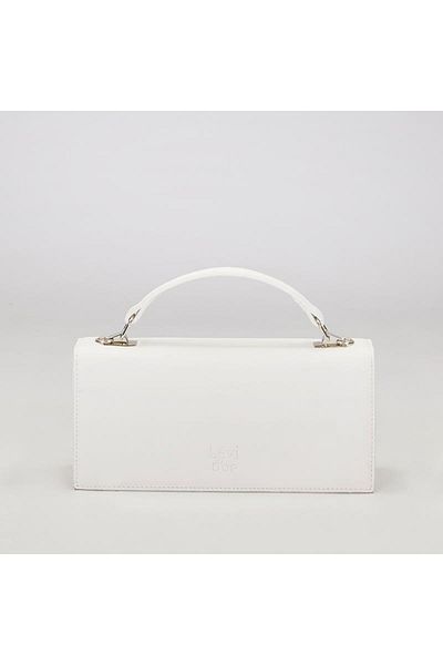 Levidor White Flip Lock Multi-Purpose Shoulder Bag