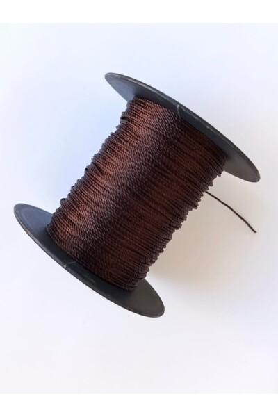Eskişehir hobi sanat 0,8 mm 50 μέτρα κορδόνι Tasbih Bitter Brown Χρώμα