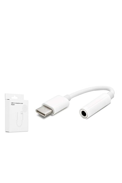 HADRON HDX1040 Type-C 3.5 mm Ses Kablosu Beyaz