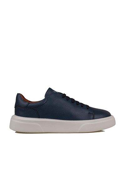 Lufian Ανδρικά δερμάτινα αθλητικά παπούτσια Navy Blue Tommy