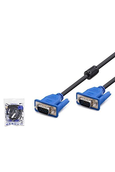HADRON Hdx7845 Vga Cable Od 6.0 mm 1.5 m Black Blue