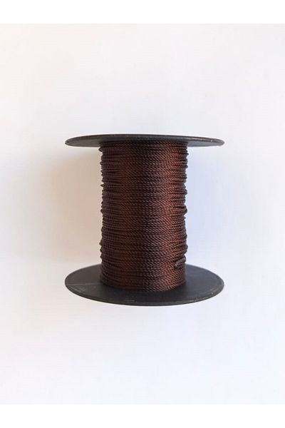 Eskişehir hobi sanat Σχοινί χάντρες προσευχής 0,8 mm 20 μέτρα Bitter Brown Χρώμα