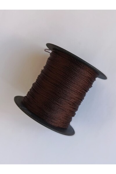 Eskişehir hobi sanat 0,8 mm 100 μέτρα κορδόνι Tasbih Bitter Brown Χρώμα