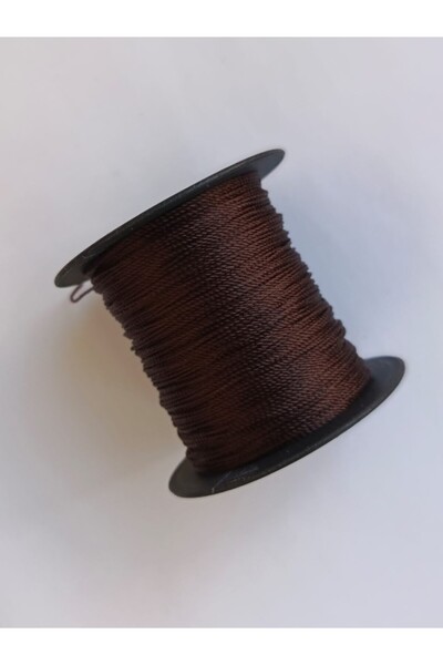 Eskişehir hobi sanat 0,8 mm 100 μέτρα κορδόνι Tasbih Bitter Brown Χρώμα