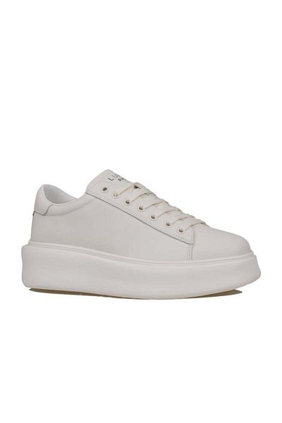 Lufian Pantofi de piele pentru bărbați White Gage
