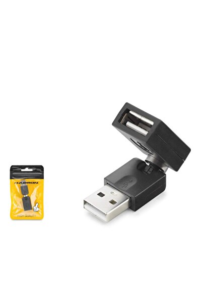 HADRON HDX1357 USB Mafsallı Adaptör Siyah