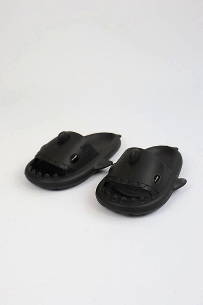 meSga butik Wg500 Shark Black Unisex Full Orthopedic Slippers Shark Slides