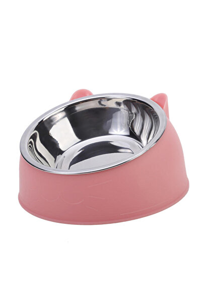 Choice وعاء طعام للقطط باللون الأحمر، قطعتان، بتصميم إبداعي مائل، مصنوع من ال...