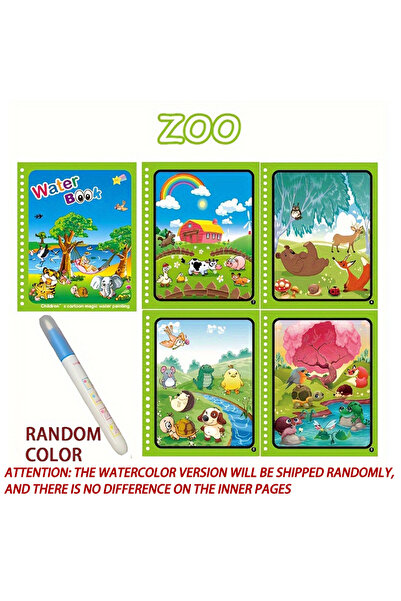 choice2 كتاب سحري لرسم الحيوانات المائية، ألعاب مونتيسوري، كتاب تلوين قابل لإ...