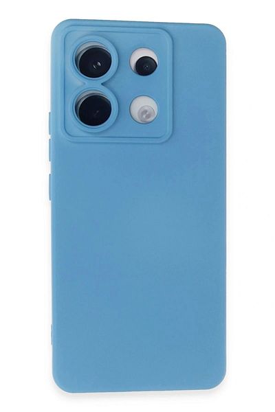 MST BOUTİQUE حافظة هاتف Xiaomi Redmi Note 13 Pro 5G مصنوعة من السيليكون المخملي الداخلي - أزرق