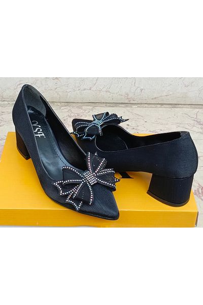 uğurtek Thick Heel Classic Evening Dress Women's Shoes