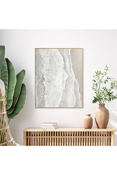 homez sea waves on canvas in frame 80*100cm