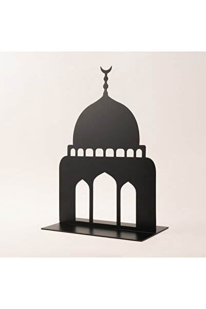 homez زينة رمضان معدنية سوداء 22*17*90 سم