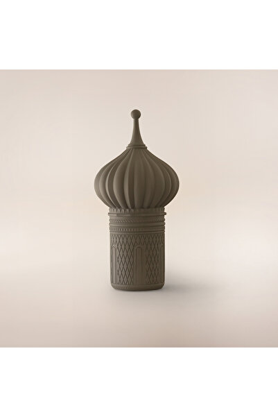 homez dome shaped ceramic Ramadan decorative piece, green 18.5*18.5*30cm