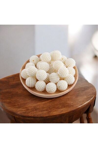 312 KONSEPT 100 bucăți de mărgele de mure originale importate de culoare crem...