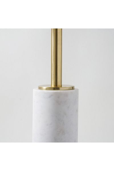 homez marble side table 31*31*62cm, white