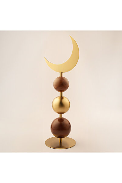 homez Ramadan Decorative Crescent Design, Gold 17*20*59Cm
