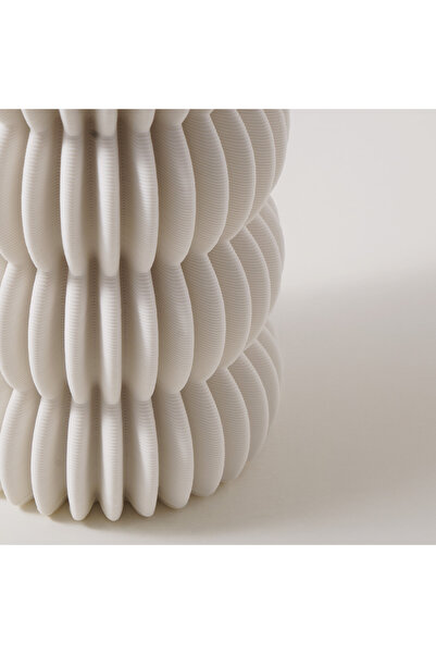 homez Ceramic White Vase 12*12*24.7Cm