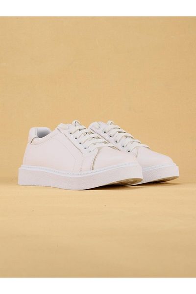 layki Дамски бели маратонки ATTY Casual Sports Style с удобни подметки