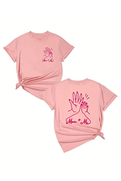 SVART WEAR Set de tricouri pentru mama fiica High Five tricou Twin Mother Dau...