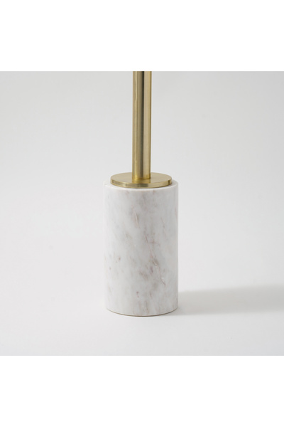 homez marble side table 31*31*51cm, white