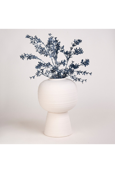 homez off-white ceramic vase 21.5*21.5*32 cm