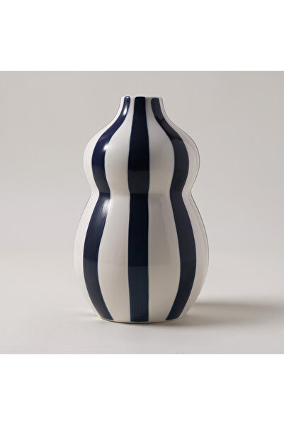 homez Ceramic Blue And White Vase 15*15*24Cm
