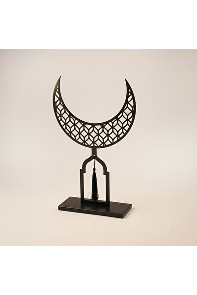 homez Ramadan Decorative Cresct Design, Black 33*8*28Cm